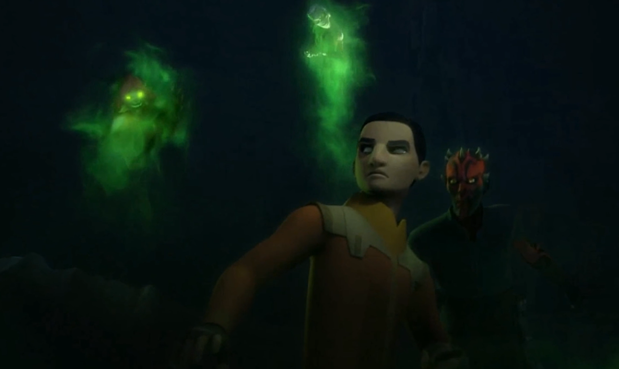 Nightsister spirits summoned by Ezra Bridger and Maul in 2 BBY