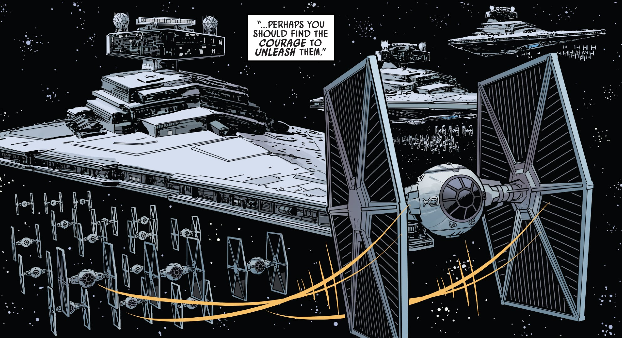 Wielded by the Imperial Starfleet, starfighters formed a component of the Imperial war machine.