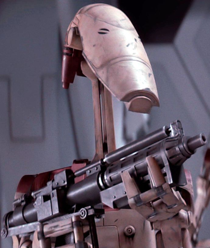 Unidentified OOM security battle droid corporal appearance in Common Appearance