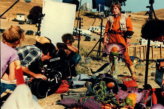 Eric Walker filming a deleted scene.