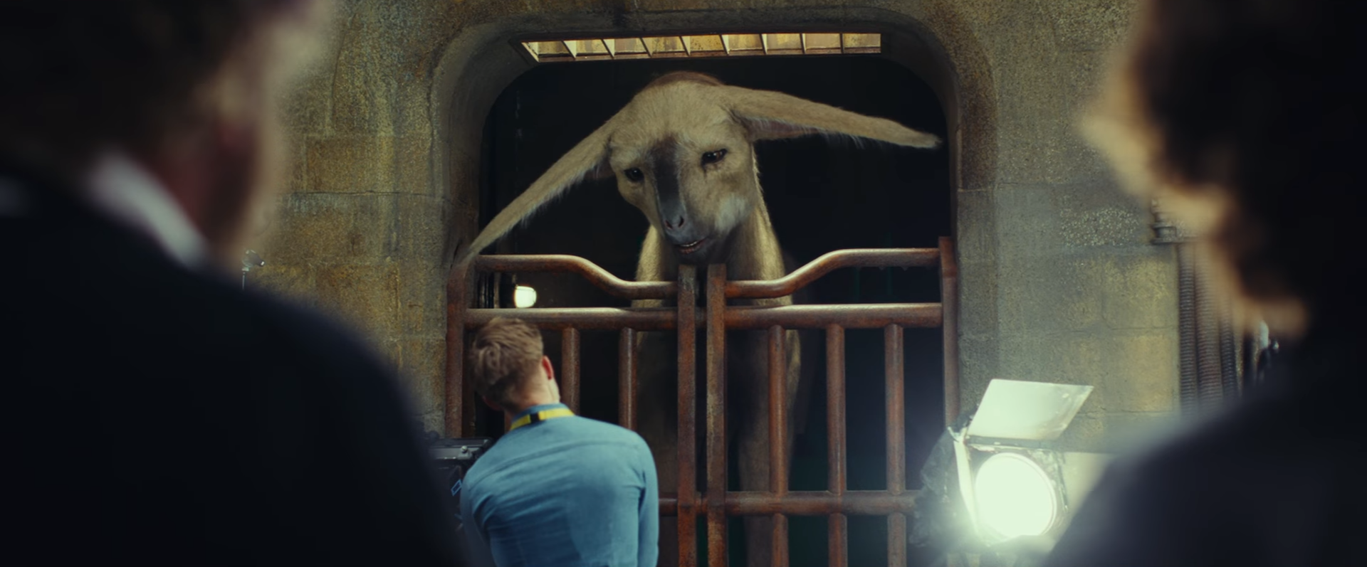 A fathier in a stall in The Last Jedi behind-the-scenes footage from the D23 Expo