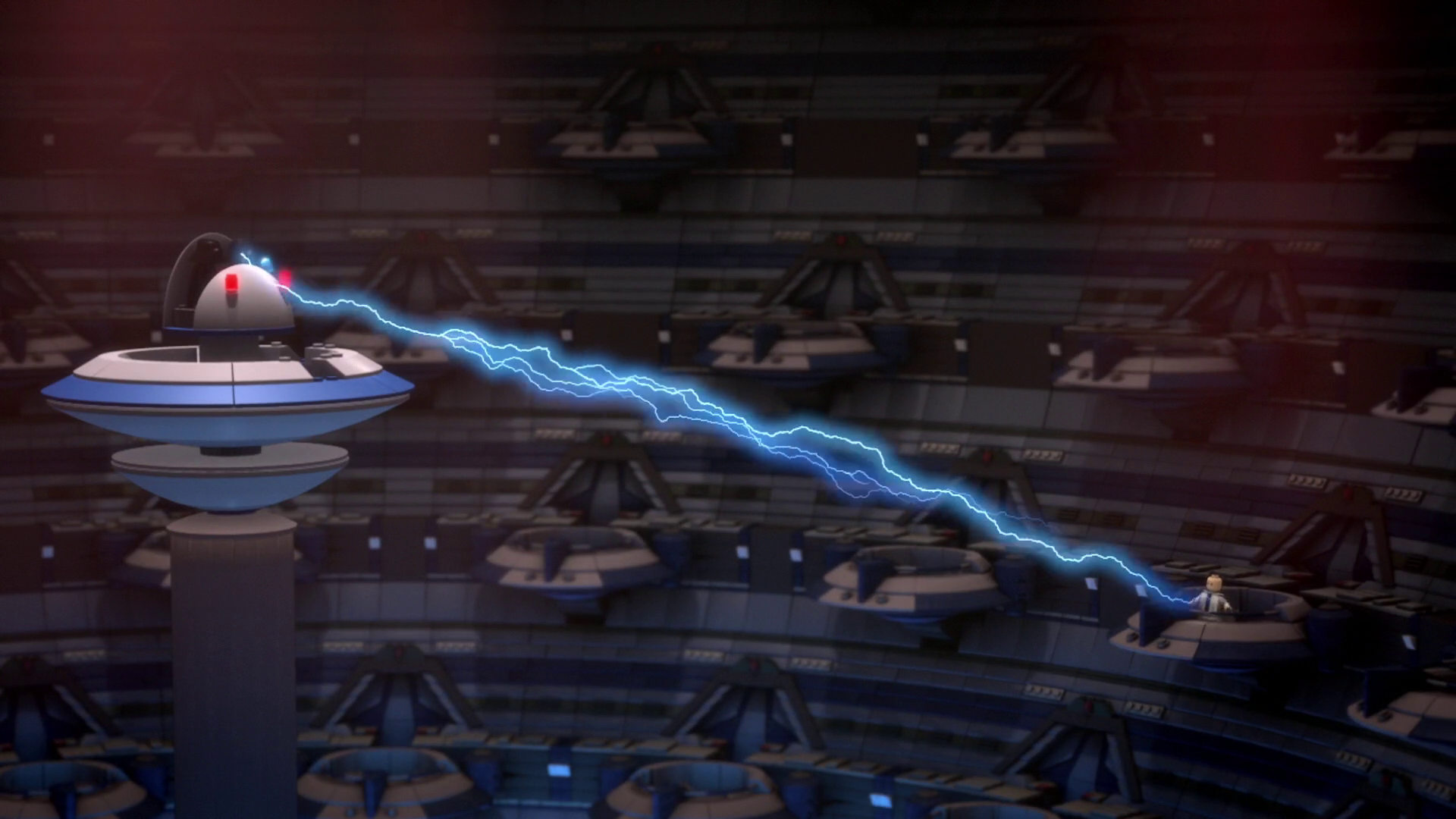 Palpatine evicts Yaun from the Senate Chamber.