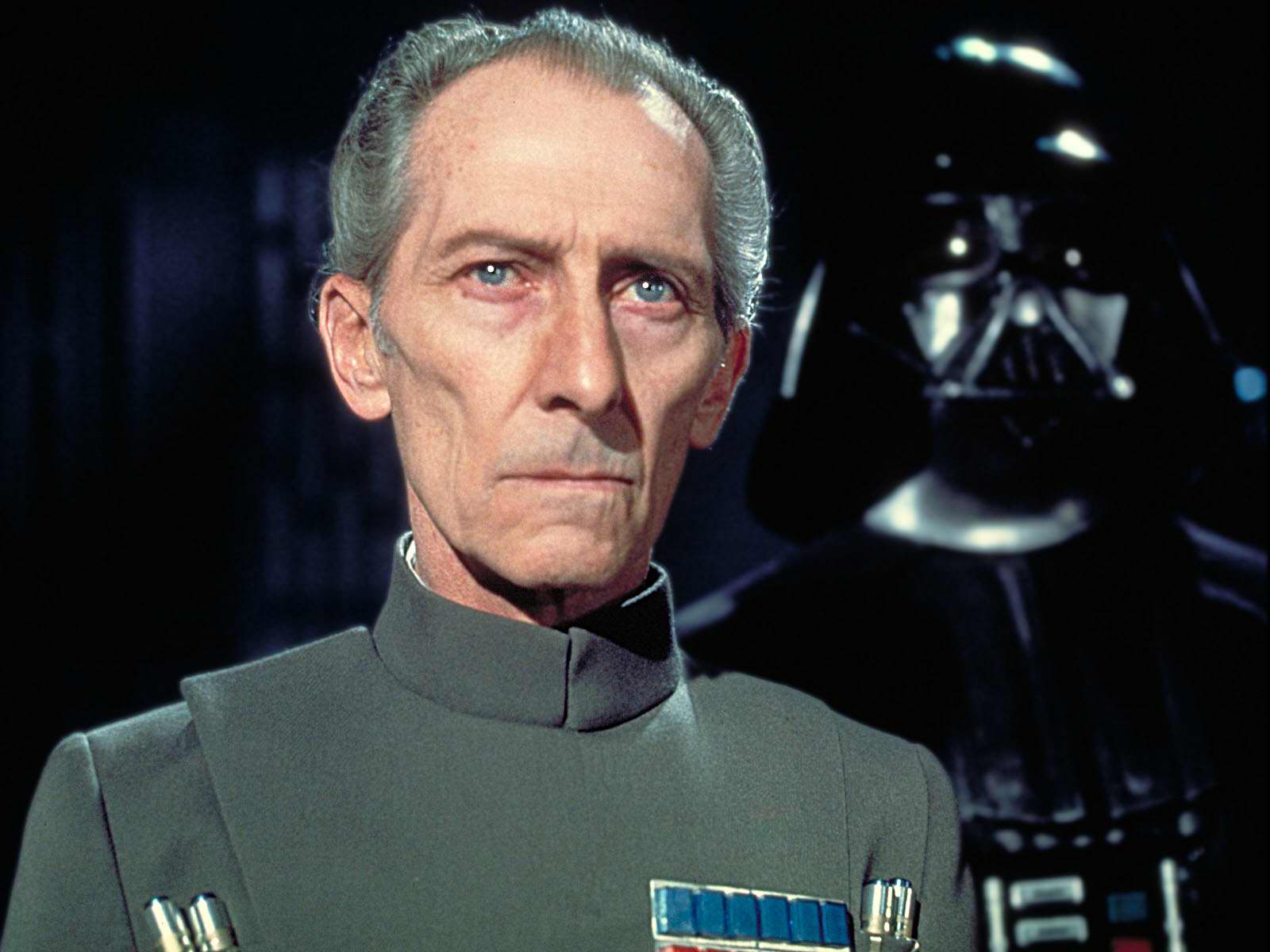 Peter Cushing as Grand Moff Wilhuff Tarkin in Star Wars