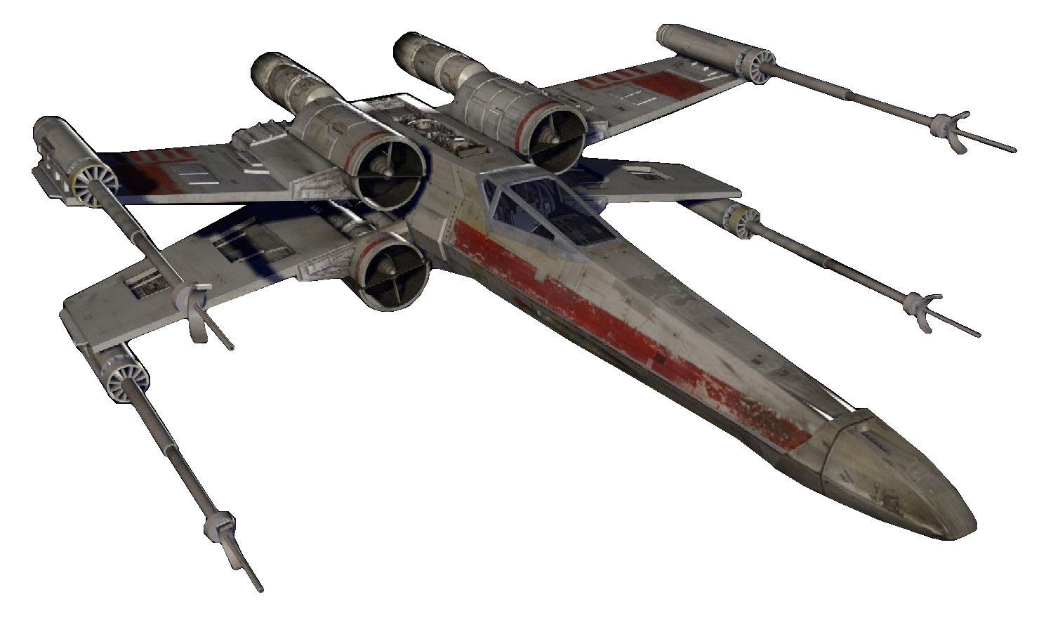 A T-65 X-wing starfighter, the primary craft of Wraith Squadron