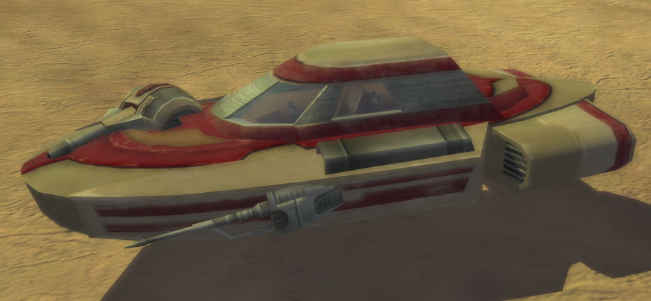 Rebel combat speeder appearance in Common Appearance