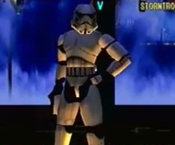 The Stormtrooper victory stance.