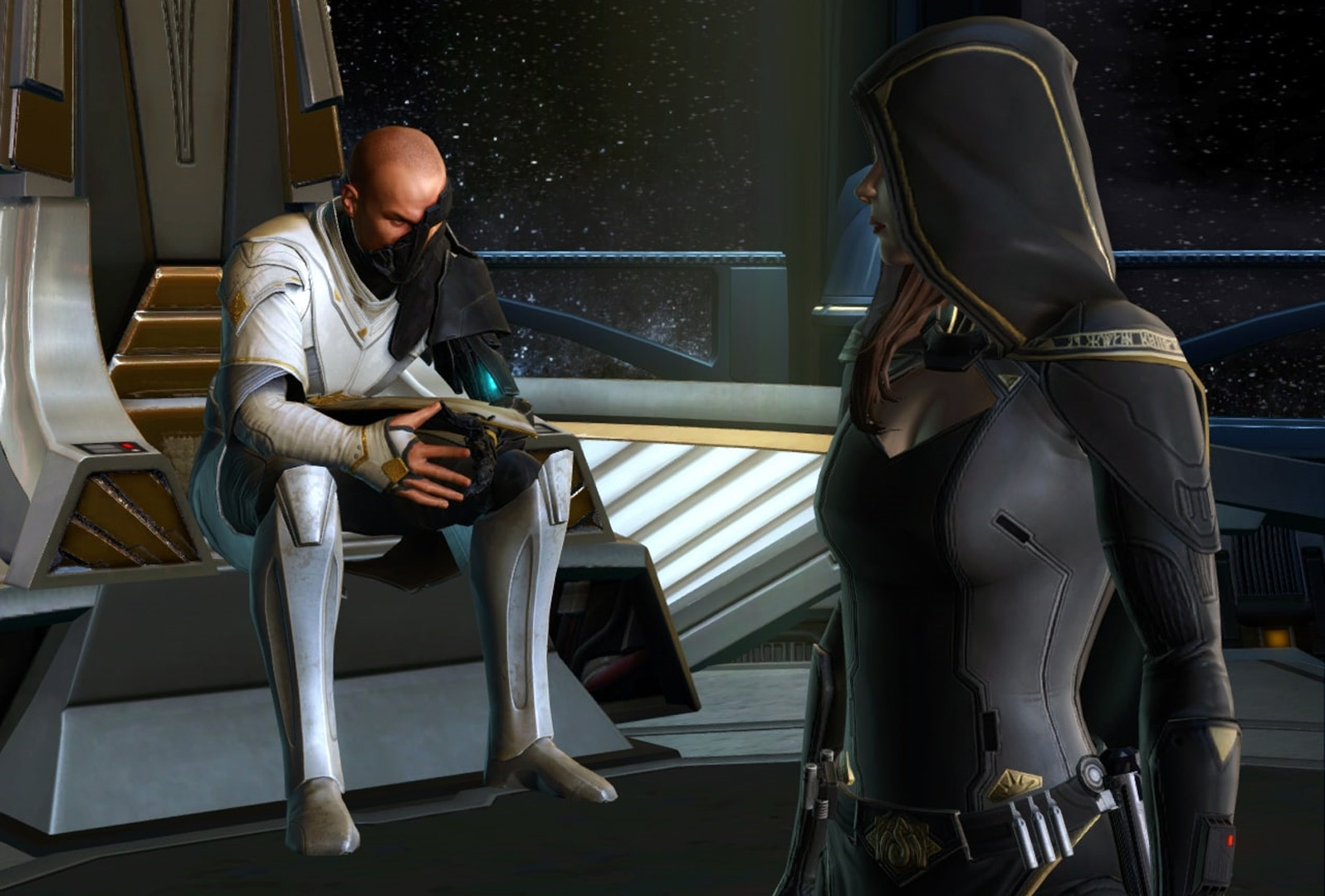 Arcann and Vaylin discuss their mother's betrayal.