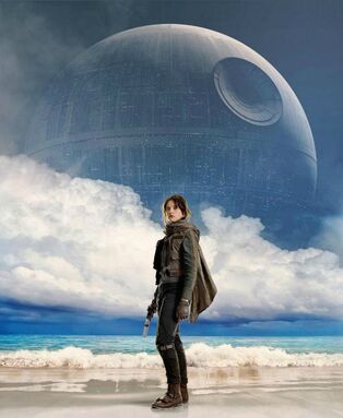 Jyn-erso-scarif-deathstar-sky