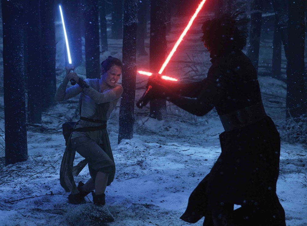 By embracing the power of the Force, Rey defeated Ren during the Battle of Starkiller Base.