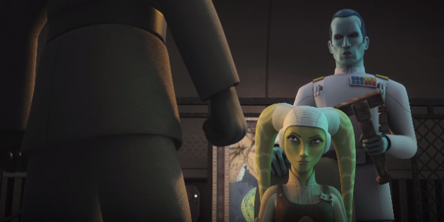 Slavin and Thrawn questioning Hera