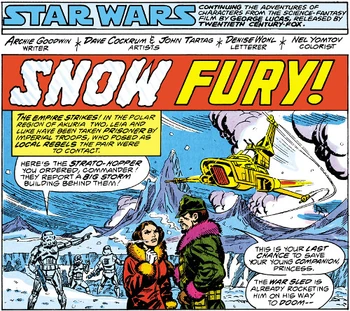 Snow fury first panel