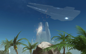 Temple destroyed