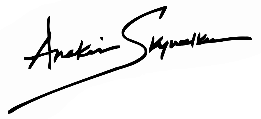 Skywalker's signature