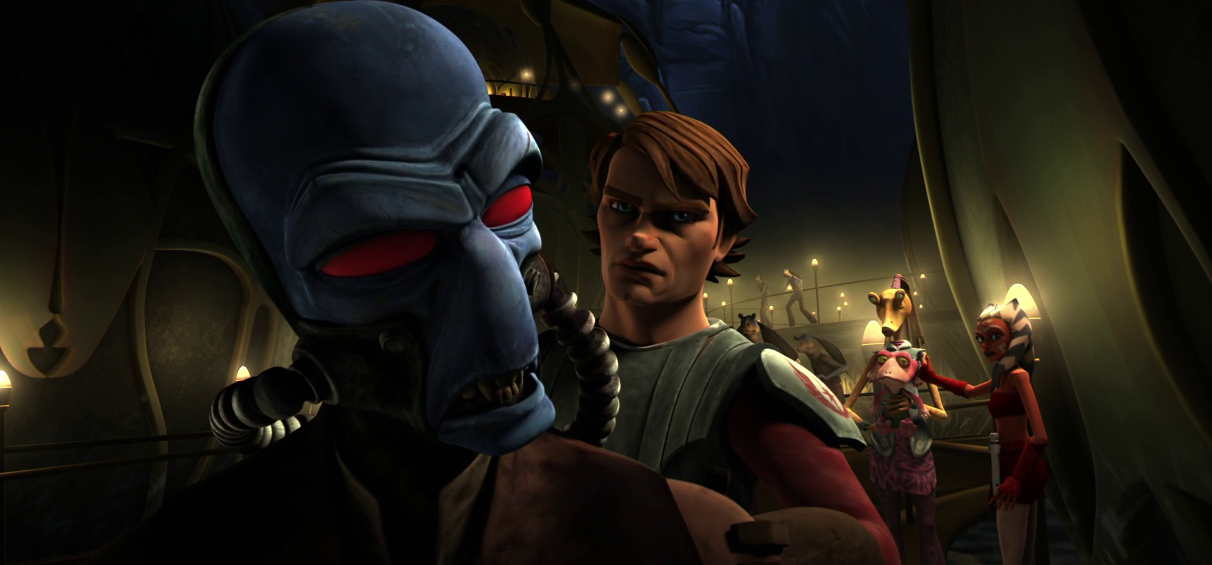 Skywalker captures Cad Bane on Naboo.