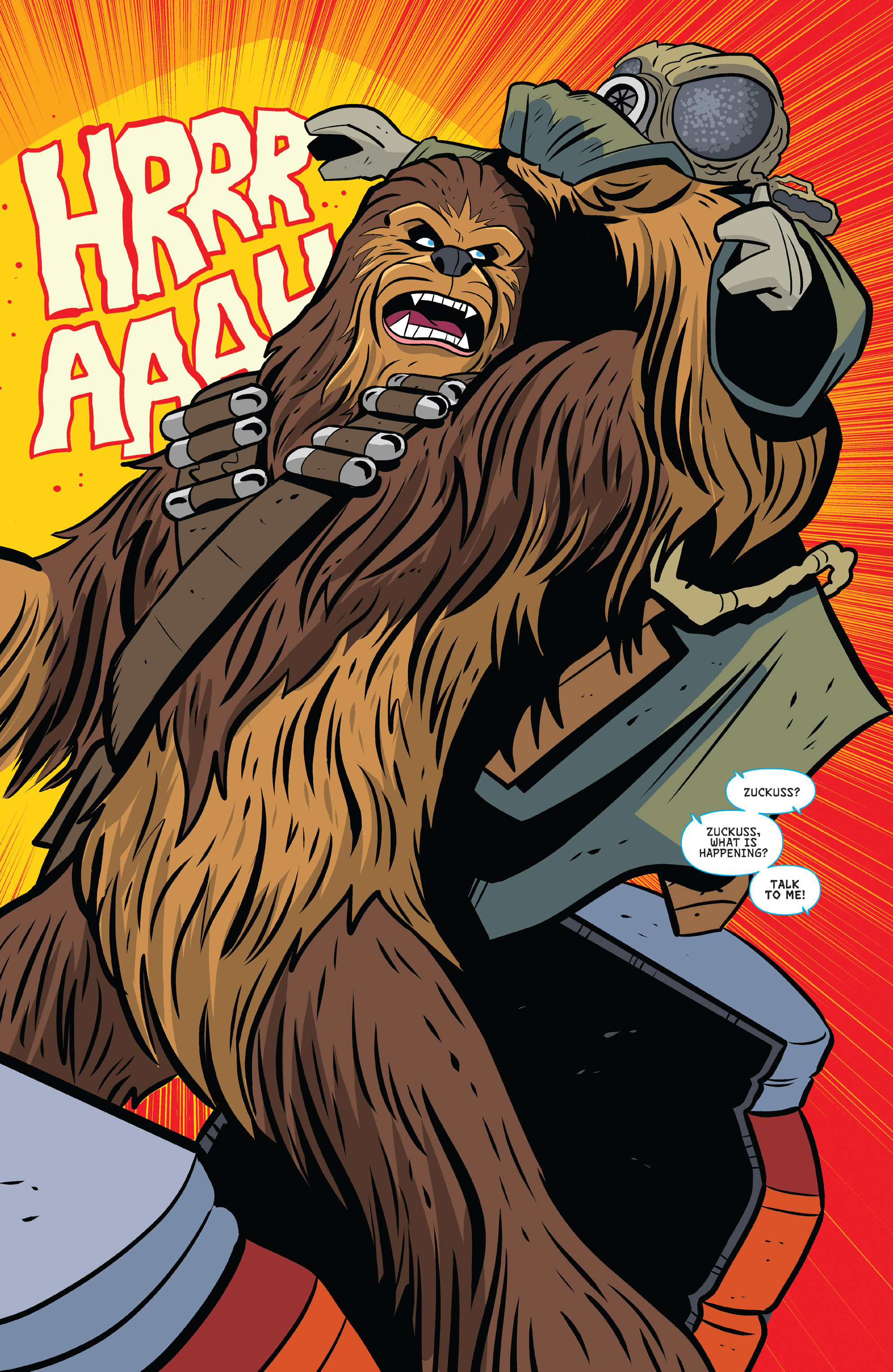 Chewbacca fighting Zuckuss