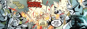 Republic forces suffered heavy casualties during the battle.