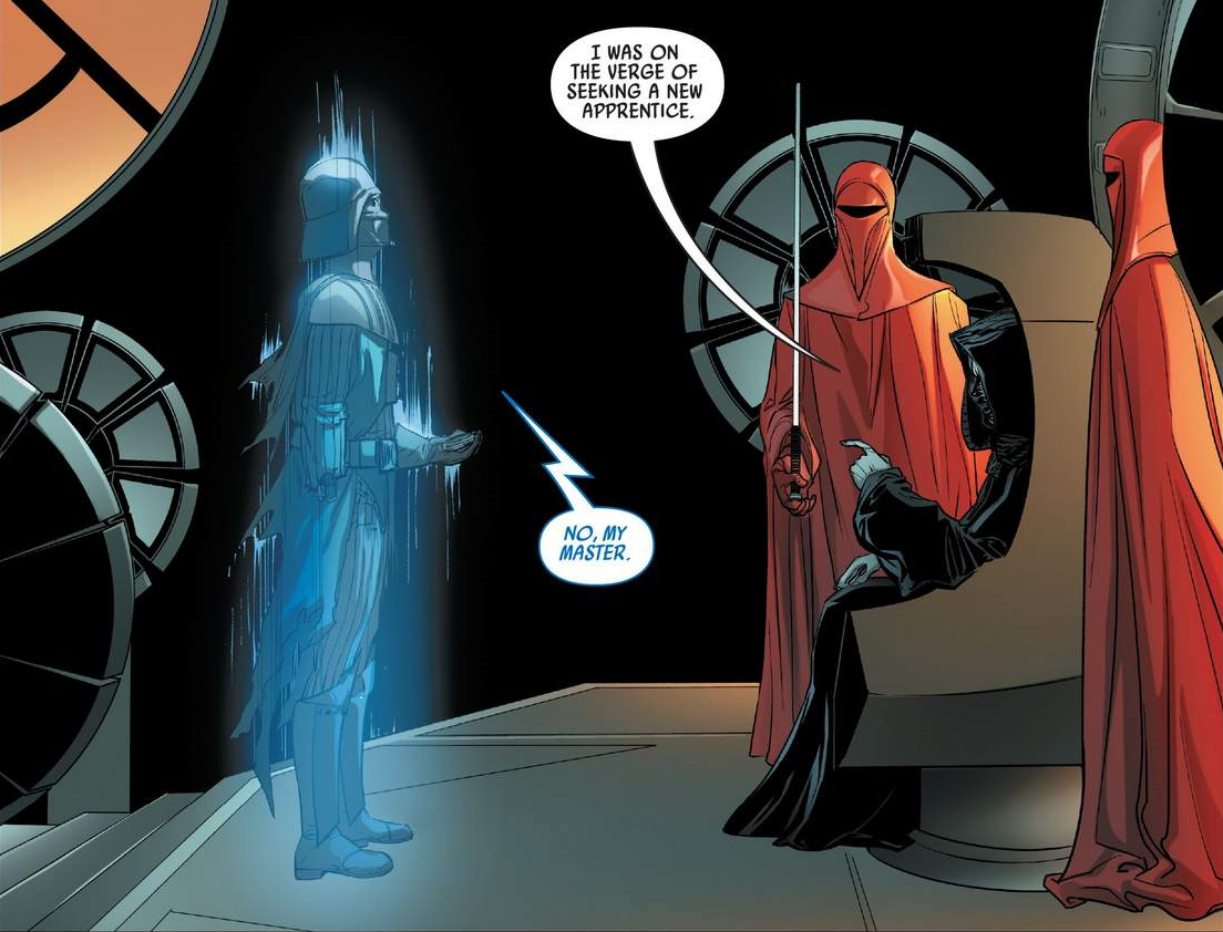 Vader contacts the Emperor after his journey.