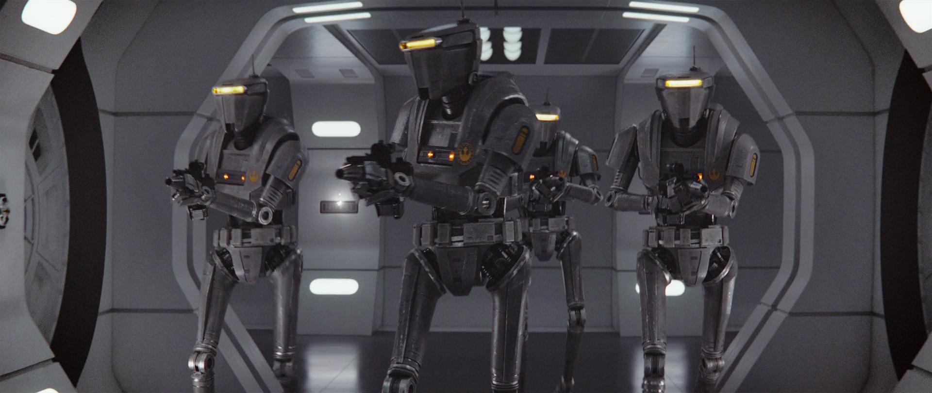 Security droids supplemented the organic personnel of the New Republic Correctional Corps.