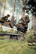 Return of the Jedi 40th Anniversary variant cover "Paploo's Speeder Bike Adventure"