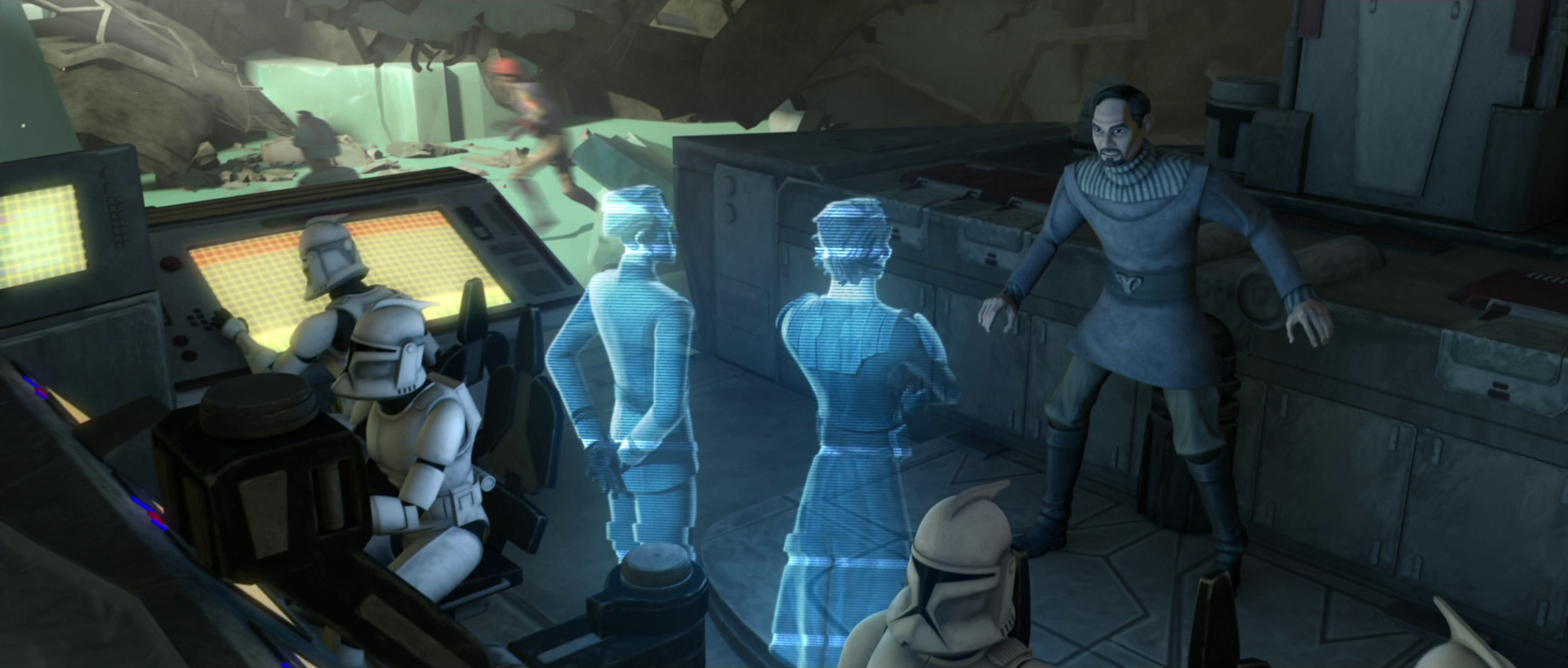 Bail Organa oversaw a relief mission on Christophsis from a Forward Command Center.