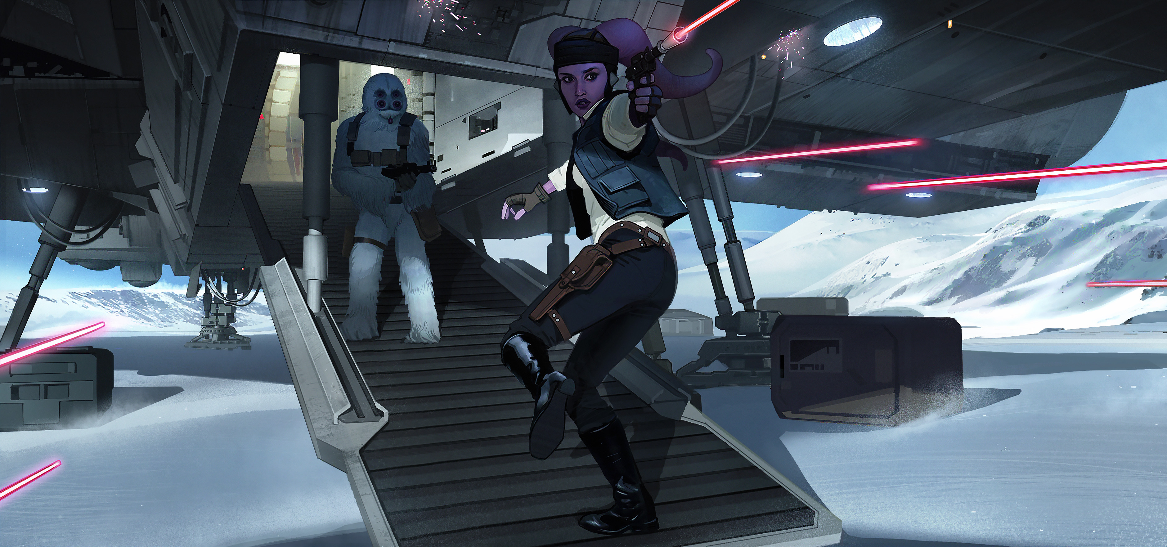 Matyas illustrated the loading screens for Star Wars: Uprising.