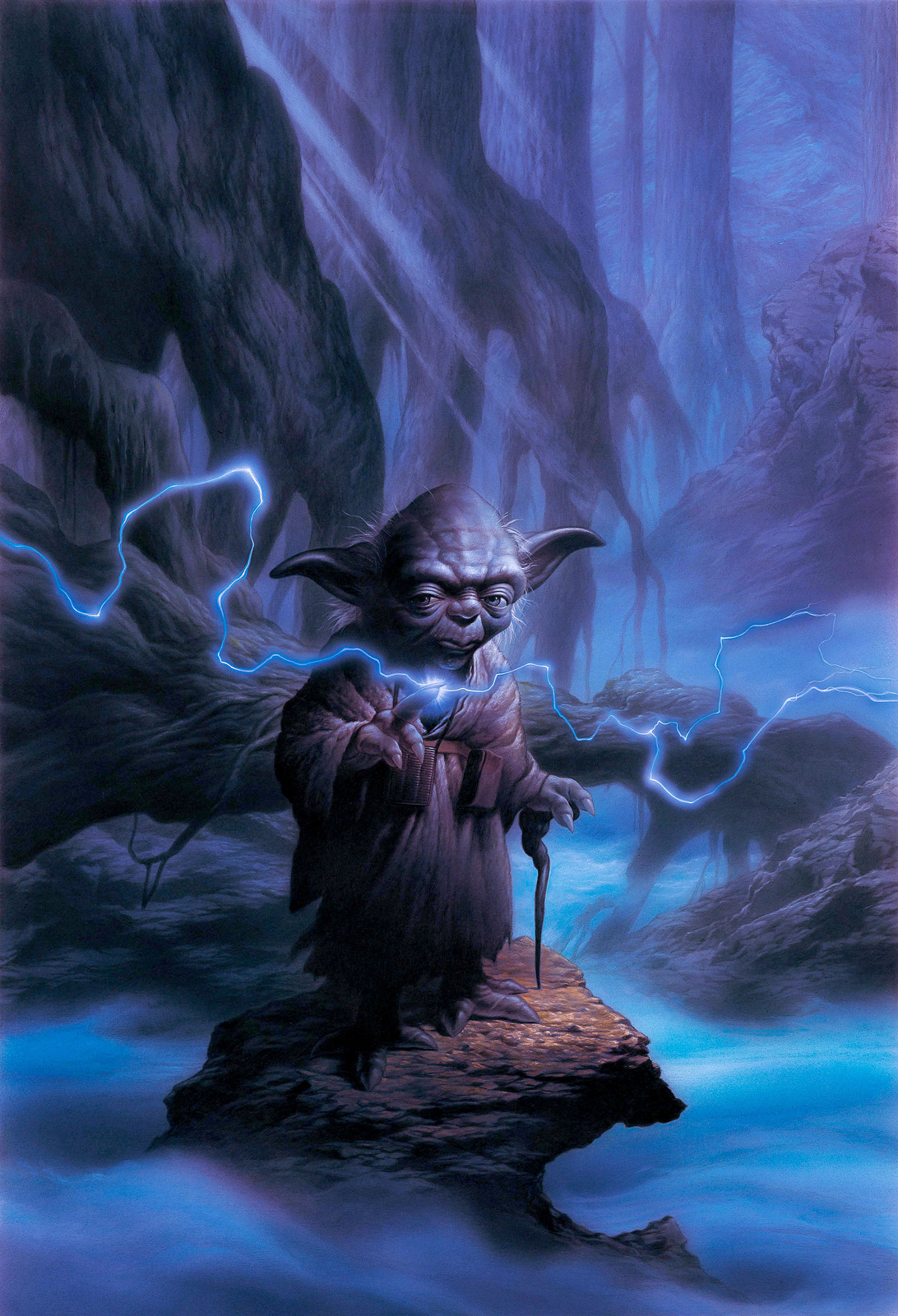 Yoda lived the planet Dagobah for the rest of his life.