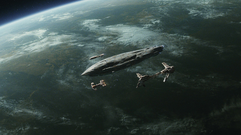 The Raddus, the flagship of General Leia Organa.