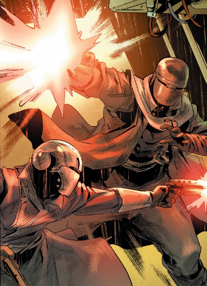 Cardo and Massif during the fight on the Vermillion.