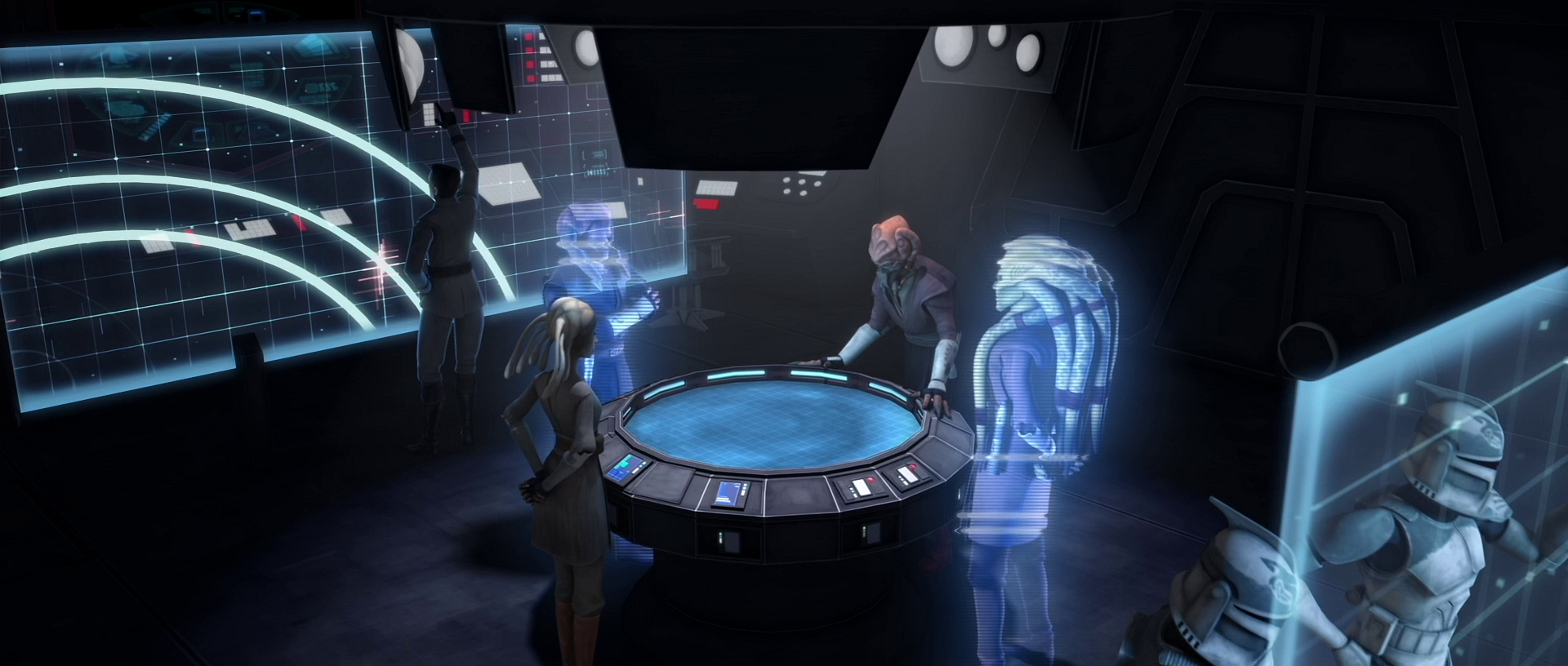 Proving to be an excellent military commander, Gallia took part in strategizing various battles during the Clone Wars.