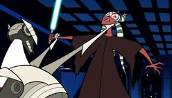 General-Grievous-with-a-choke-grip-on-Shaak-Ti