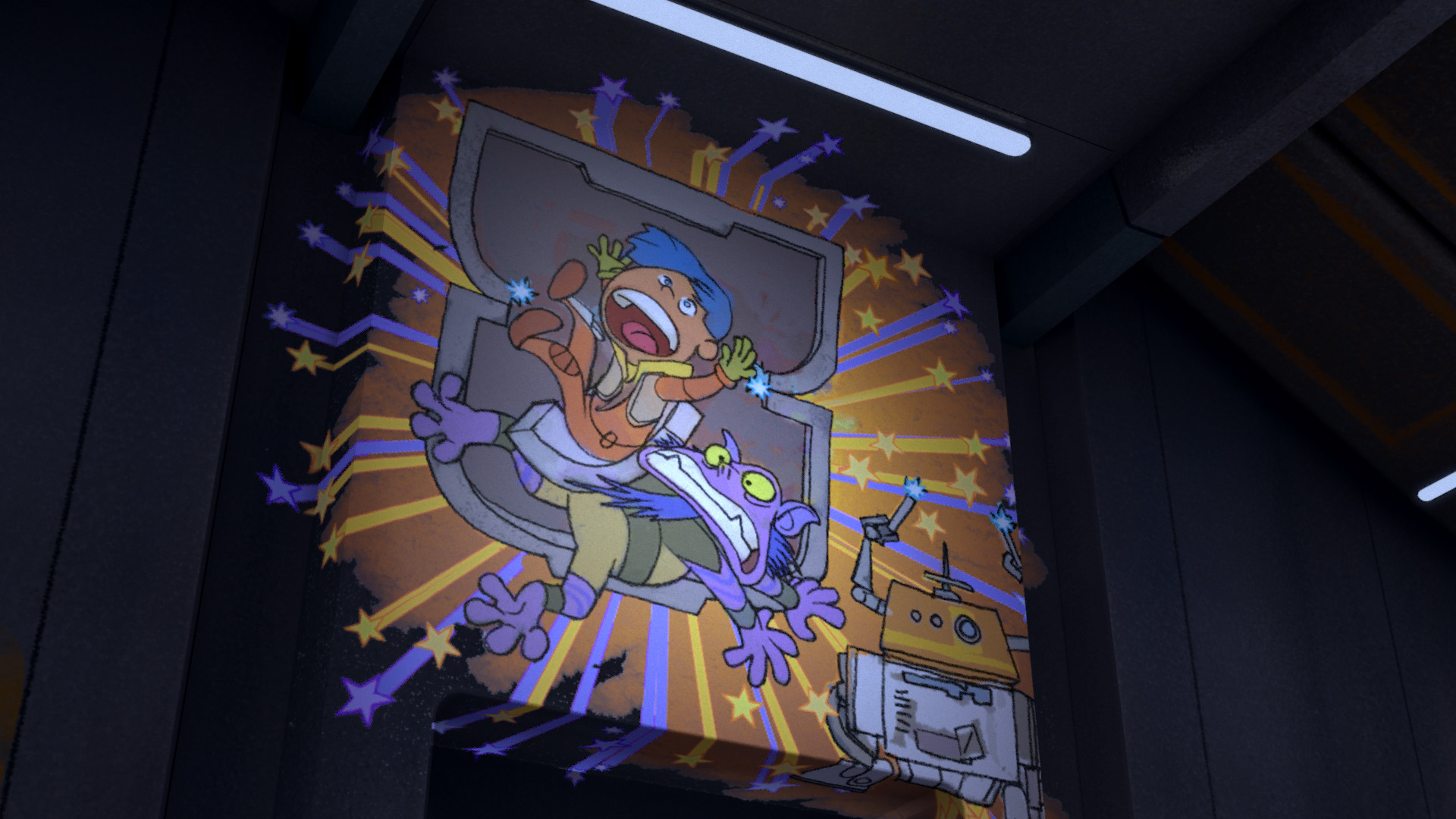 Sabine Wren's depiction of Chopper's prank