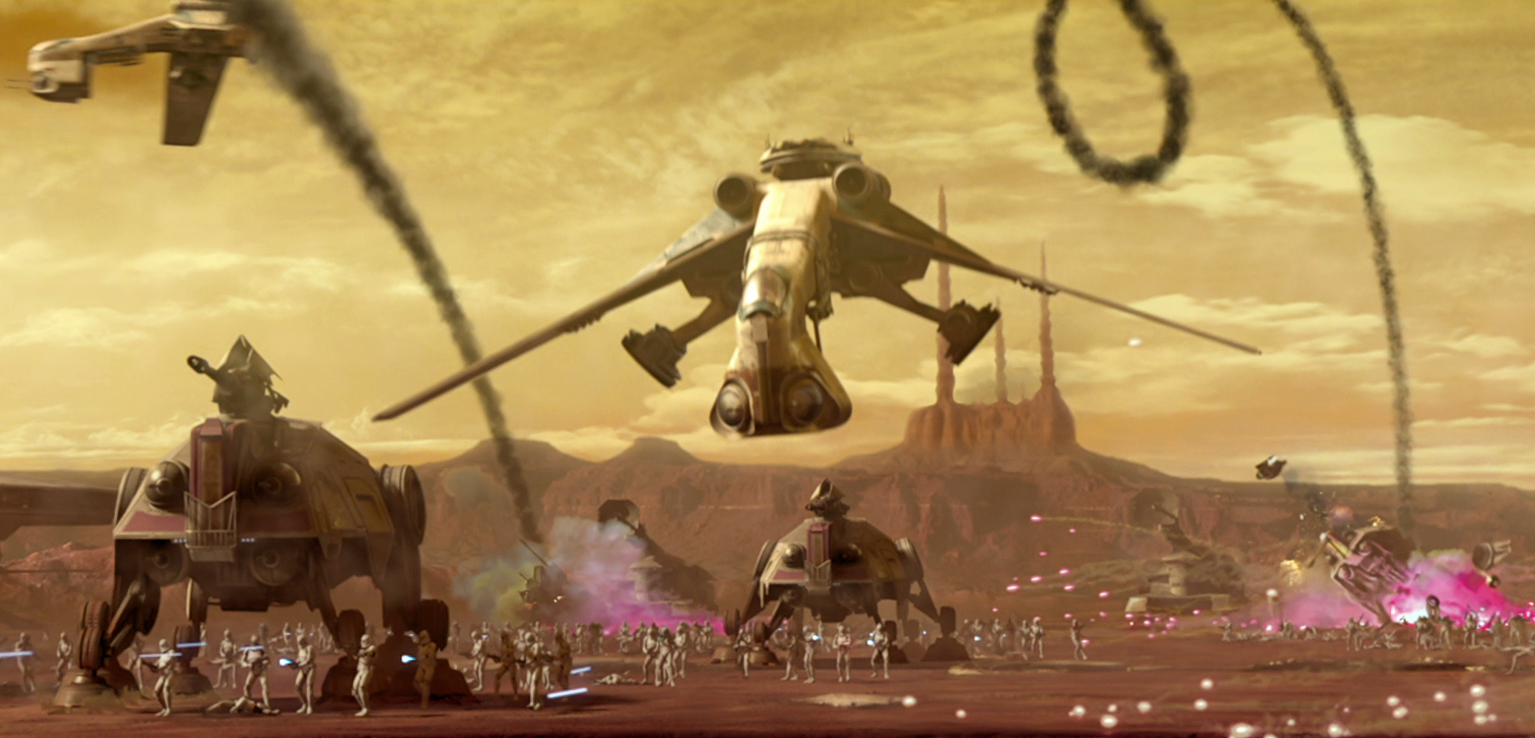 Rothana's new vehicles debuted at the First Battle of Geonosis