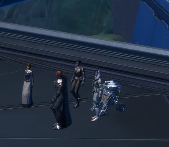 The Hero's five companions during their mission on Dromund Kaas