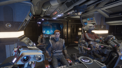 Kestis joined the crew of the Stinger Mantis, which consisted of Greez Dritus and the former Jedi Knight Cere Junda.