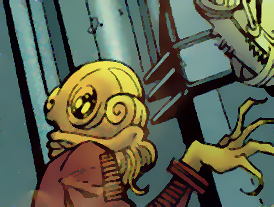 Unidentified squid-like bounty hunter appearance in Common Appearance