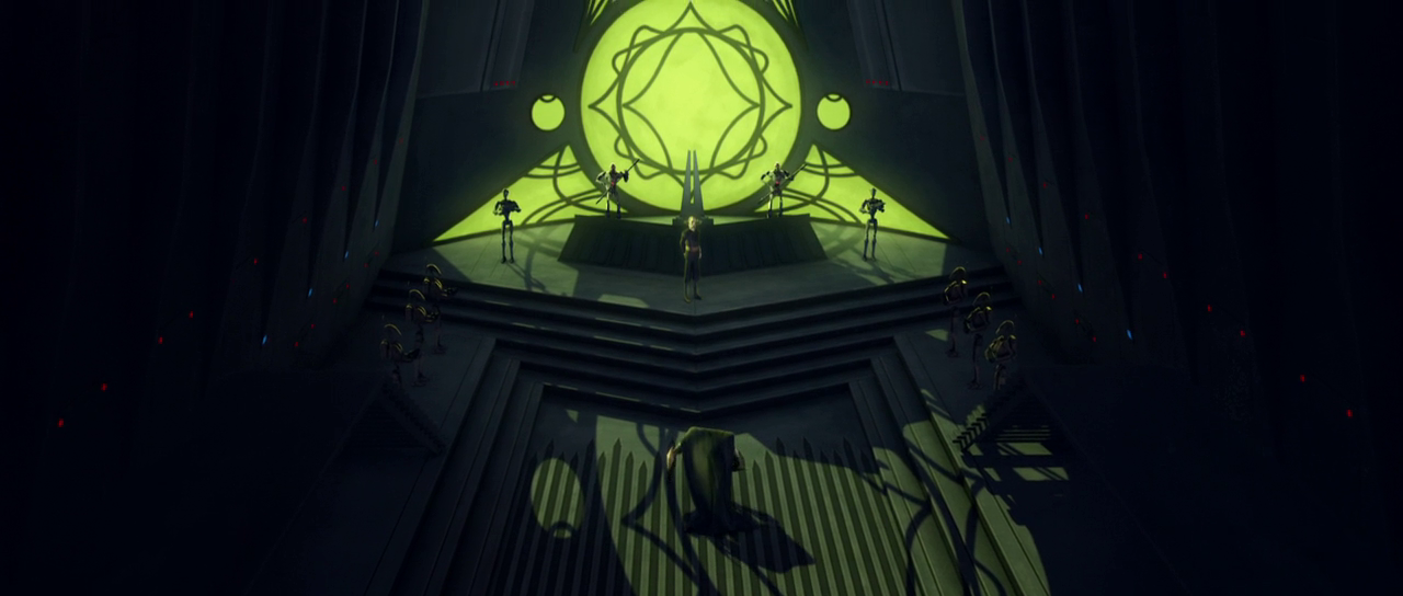 The throne room of Dooku's palace