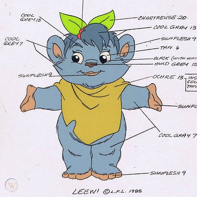 Leeni animation model sheet