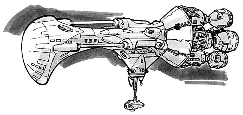 Robot ramships were used by the Sacorrian Triad during the Battle of Centerpoint Station.