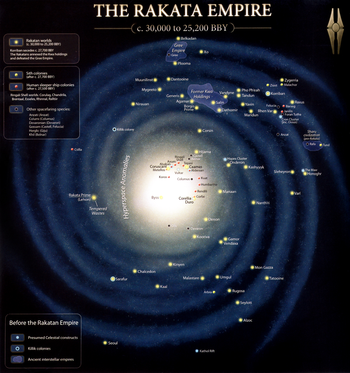 The galaxy under the Rakatan Infinite Empire.