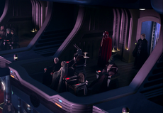 Palpatines private viewing box