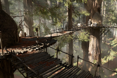 Ewok tree village outlet