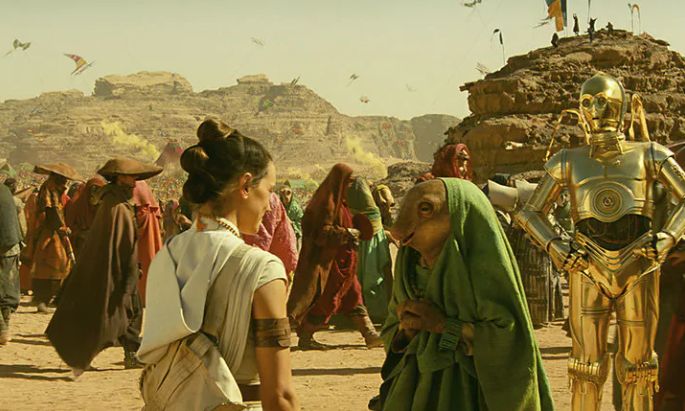 Ghima greets Rey on Pasaana during the Festival of the Ancestors