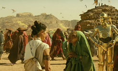 Nambi Ghima greets Rey
