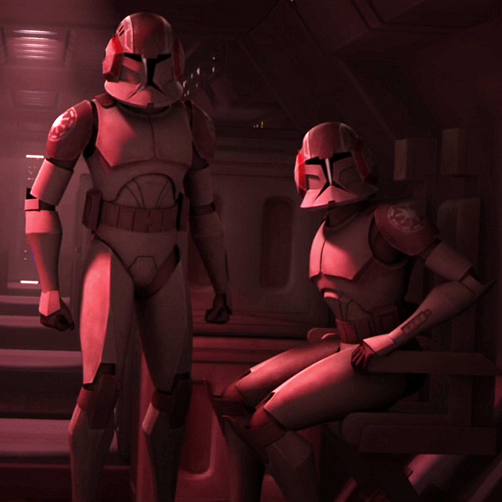 Special Ops clone troopers served aboard the stealth ship.