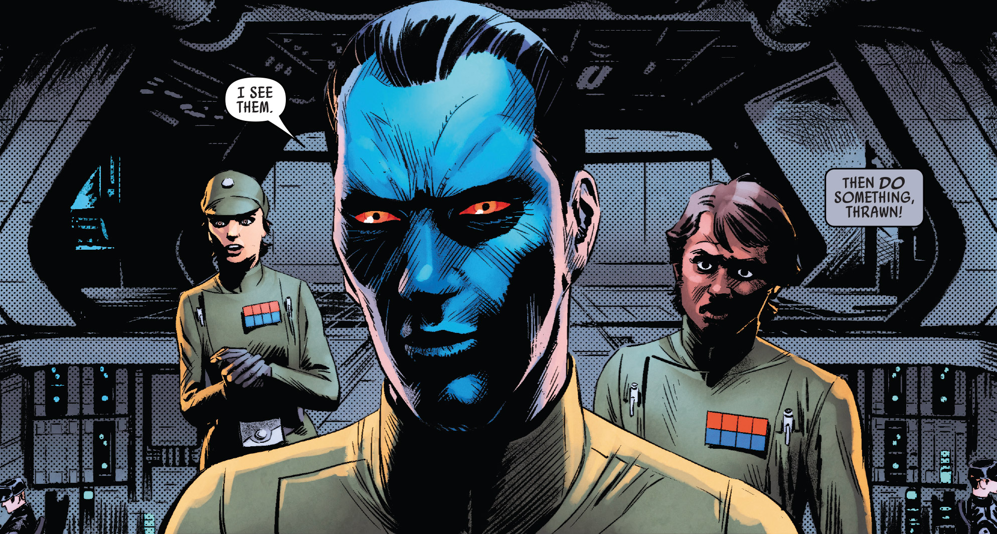 Officers Faro, Thrawn, and Vanto, of the Ninety-Sixth Task Force