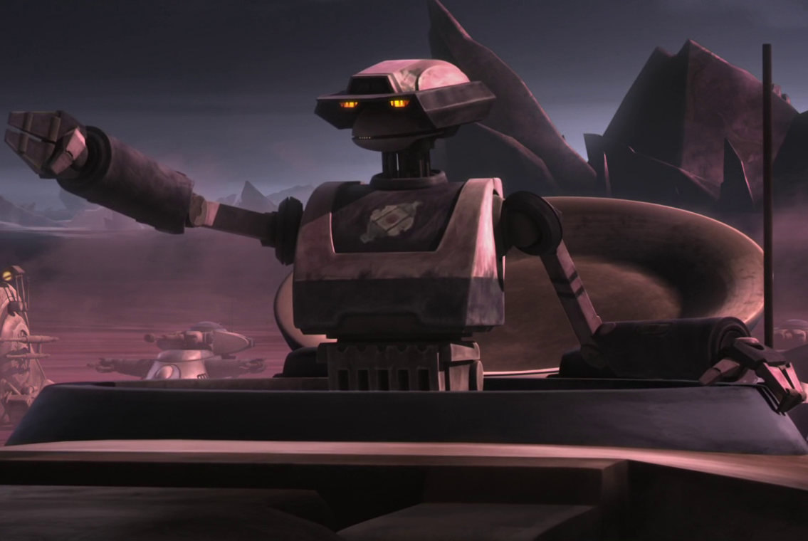 Unidentified T-series tactical droid  (Malastare) appearance in Common Appearance