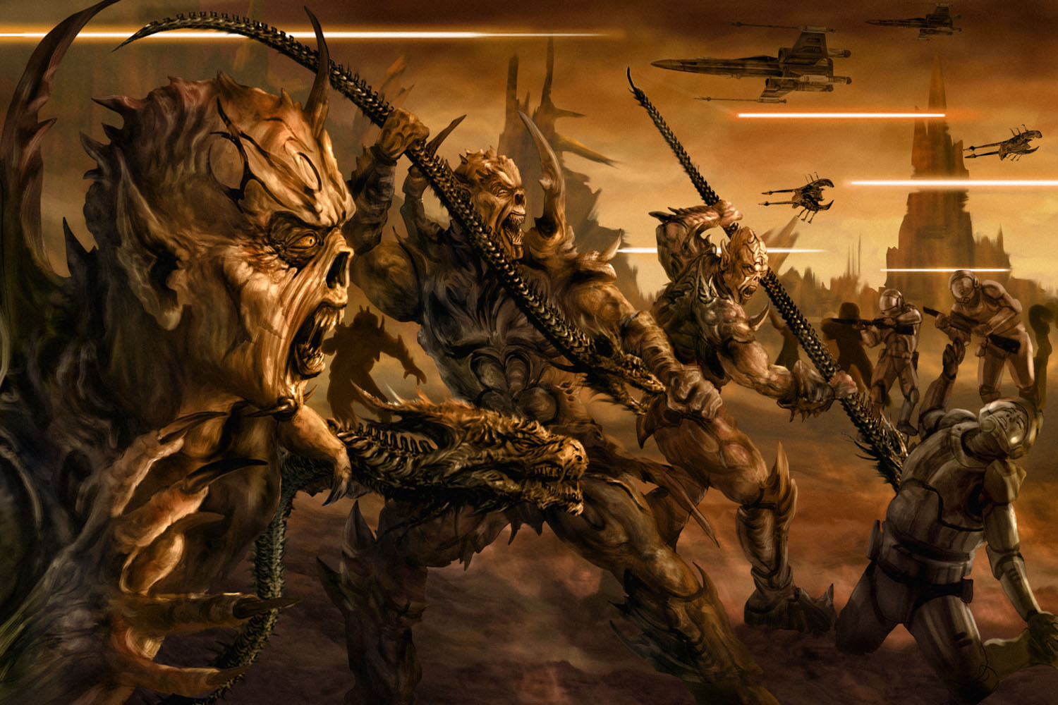 Yuuzhan Vong warriors