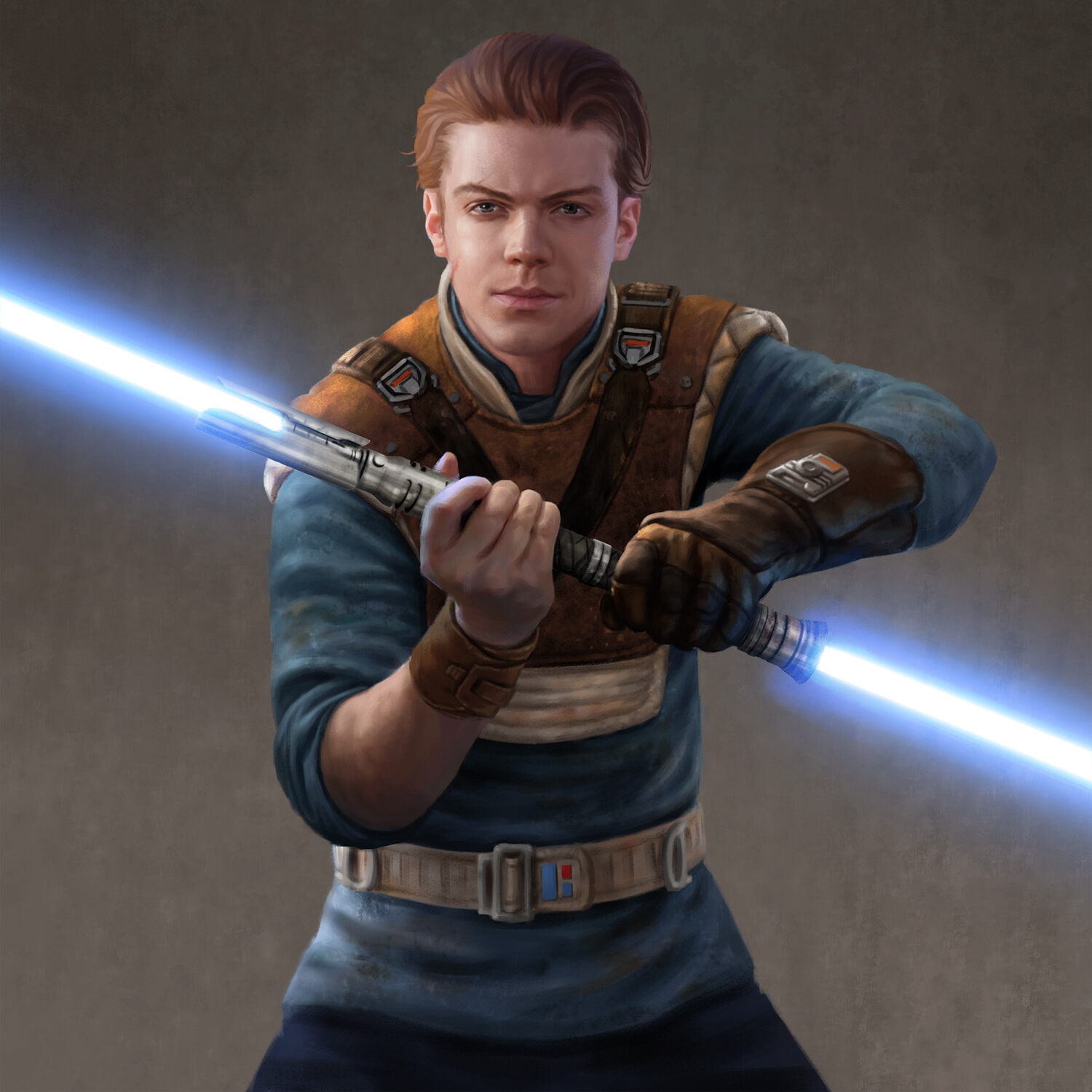 Cal Kestis' second lightsaber was a double-bladed weapon made from the salvaged parts of other lightsabers.