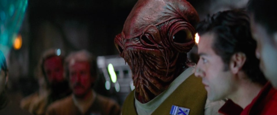 Ackbar during the briefing of Starkiller Base