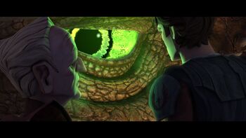 Lo Zillo guarda nell'ufficio di Palpatine